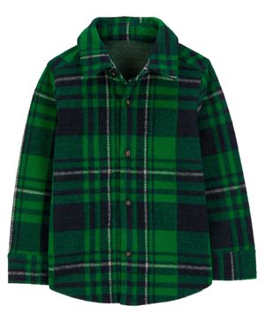 Camisa Con Botones De Jacquard A Cuadros Carter's