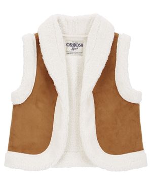 Chaleco Tela Polar Marrón Oshkosh B'Gosh