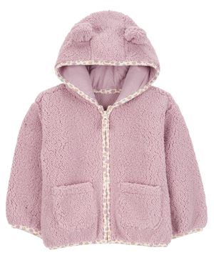 Chamarra De Sherpa Con Capucha Y Cierre Carter's
