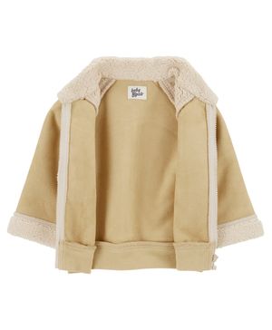 Chamarra De Tela Polar Bloques De Color Marrón Oshkosh B'Gosh