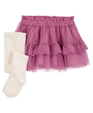 Conjunto De 2 Piezas Con Falda Y Calcetas Oshkosh B'Gosh