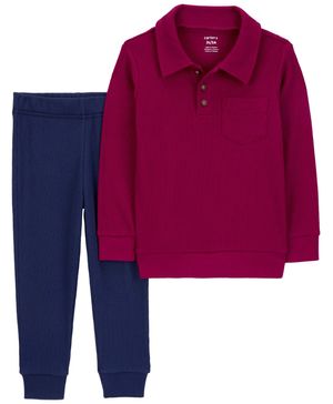 Conjunto De 2 Piezas Playera Termal Manga Larga Y Pantalón Carter's