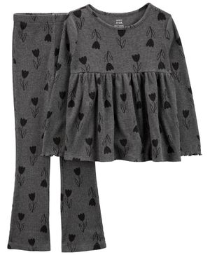 Conjunto De 2 Piezas Termal Floral Carter's