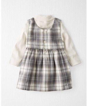 Conjunto De 2 Piezas Vestido De Algodón Orgánico A Cuadros Carter's Little Planet