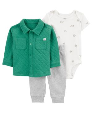 Conjunto De 3 Piezas Suéter Acolchado Carter's