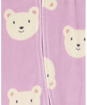 Mameluco De Tela Polar Con Pies Estampado De Oso Carter's
