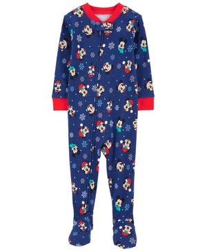 Mameluco Navideño De Tela Polar De Algodón Con Mickey Carter's