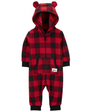 Mono Jumpsuit Estampado A Cuadros Estilo Búfalo Check Carter's