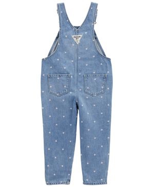 Overol De Mezclilla Elástica Estampado De Corazones Oshkosh B'Gosh