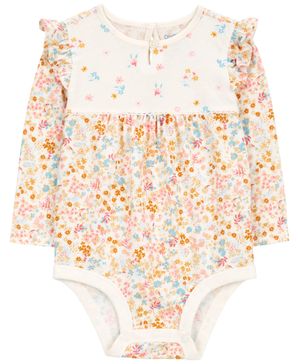 Pañalero De Punto Manga Larga Estampado Floral Oshkosh B'Gosh