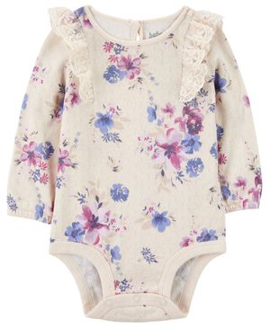 Pañalero De Punto Manga Larga Estampado Floral Oshkosh B'Gosh