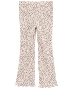 Pantalón Acampanado Termal Floral Carter's