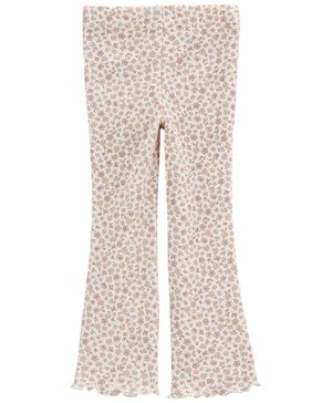 Pantalones Acampanados Florales Sin Cordones Carter's