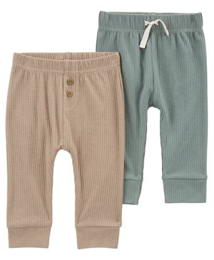 Paquete De 2 Pantalones Pullon Estilo Acanalado Carter's