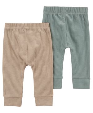 Paquete De 2 Pantalones Pullon Estilo Acanalado Carter's