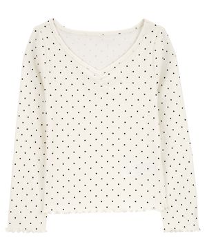 Playera De Lunares De Algodón Oshkosh B'Gosh