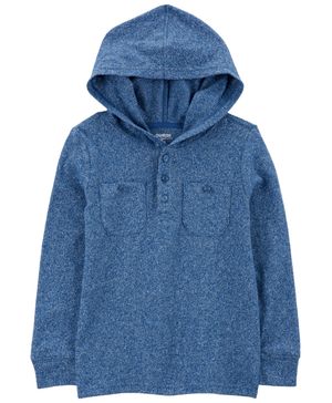 Playera De Moda Manga Larga En Mezcla De Algodón Azul Oshkosh B'Gosh
