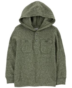 Playera De Moda Manga Larga Mezcla De Algodón Verde Oshkosh B'Gosh