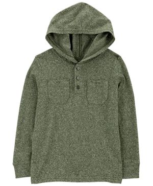 Playera De Moda Manga Larga Mezcla De Algodón Verde Oshkosh B'Gosh