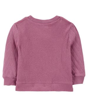 Playera De Moda Termal Manga Larga Púrpura Oshkosh B'Gosh
