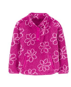 Sudadera De Sherpa Floral Carter's