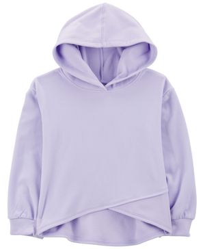 Sudadera Tela Polar Con Capucha Criss Cross Púrpura Oshkosh B'Gosh