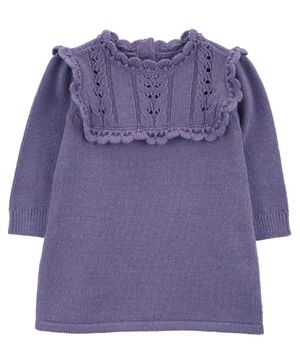 Vestido De Manga Larga Púrpura Oshkosh B'Gosh