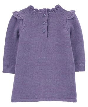 Vestido De Manga Larga Púrpura Oshkosh B'Gosh