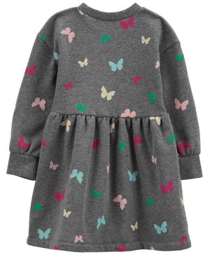 Vestido De Manga Larga Tela Polar Mariposa Carter's