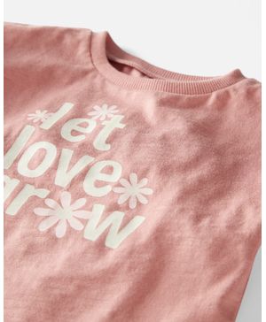 Blusa De Algodón "Let Love Grow" Mangas De Olanes Carter's Little Planet