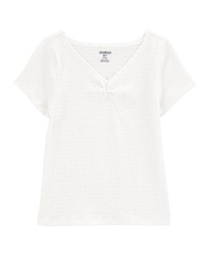 Blusa De Manga Corta Con Efecto Arrugado Oshkosh B'Gosh