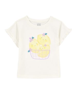 Blusa De Moda Manga Corta Estampado Limones Carter's