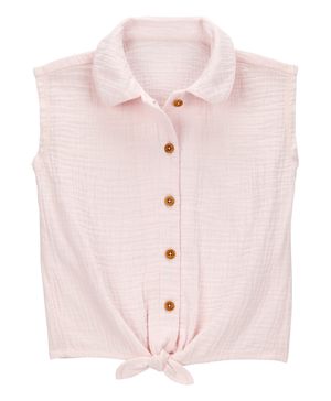 Blusa De Moda Sin Mangas Con Nudo Carter's