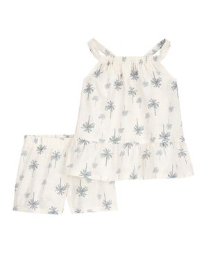 Conjunto De 2 Prendas Con Shorts Estampado Floral Carter's
