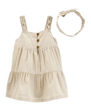 Conjunto De 2 Prendas Con Vestido A Rayas Carter's