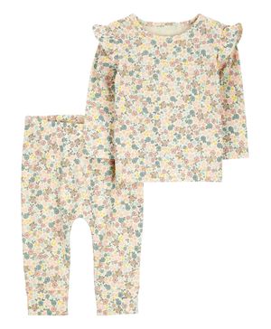 Conjunto De 2 Prendas De Pantalón Floral Carter's