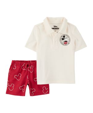 Conjunto De 2 Prendas De Polo Y Pantalón Mickey Mouse Carter's
