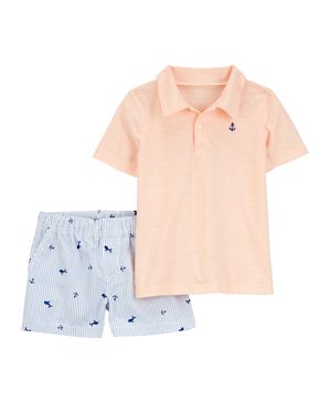 Conjunto De 2 Prendas De Short De Anclas Carter's