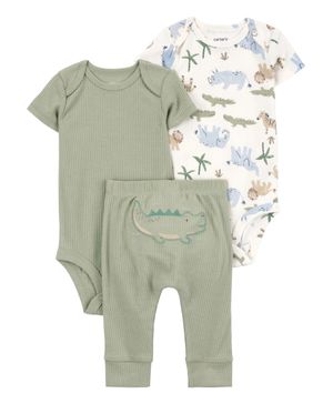 Conjunto De 3 Prendas Little Character Cocodrilo Carter's