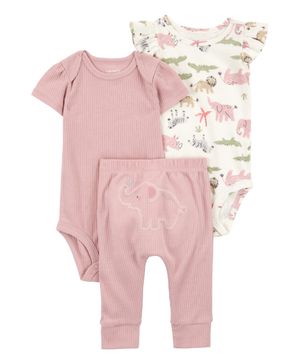 Conjunto De 3 Prendas Little Character Elefante Carter's