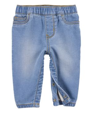 Jeans De Mezclilla Pull-On Con Broches Oshkosh B'Gosh