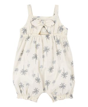 Jumpsuit De Algodón Con Palmeras Carter's