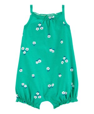 Jumpsuit De Algodón Estampado Floral Carter's