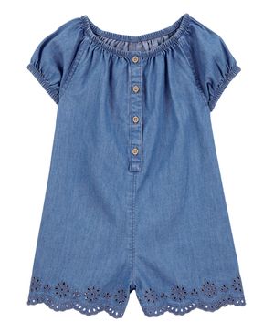 Jumpsuit De Chambray Con Botones Al Frente Carter's