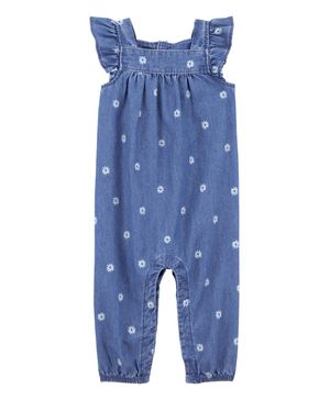 Jumpsuit De Chambray Floral Carter's