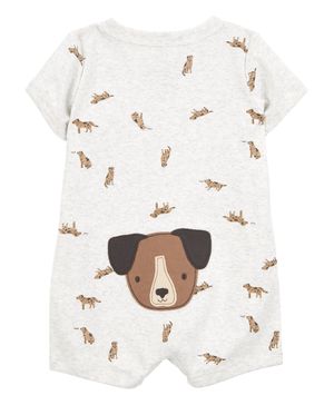 Jumpsuit De Manga Corta Con Perro Carter's