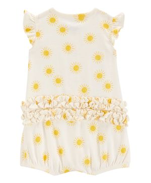 Jumpsuit Manga Corta Estampado De Sol Carter's