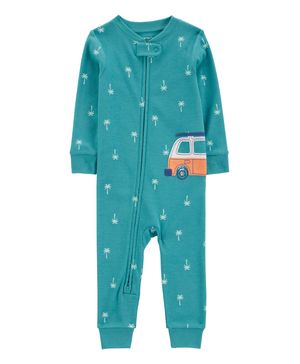 Mameluco De Algodón Estampado De Lunares Y Coches Carter's