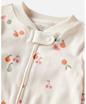Mameluco De Algodón Orgánico Con Estampado De Frutas Carter's Little Planet