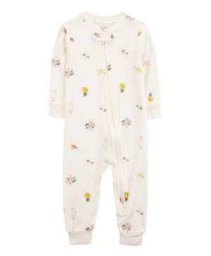 Mameluco Purely Soft Estampado Tropical Ajuste Perfecto Carter's